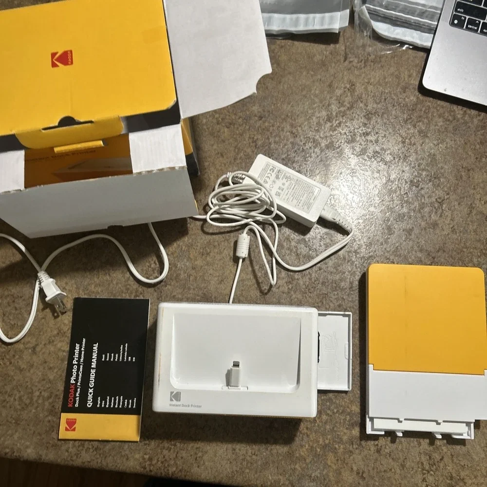 KODAK Dock Plus 4PASS Instant Photo Printer with Extra Paper